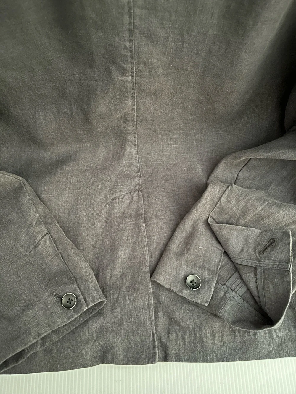 RAG & BONE WASHED DISTRESSED 100% FINE LINEN Notch Collar Blazer